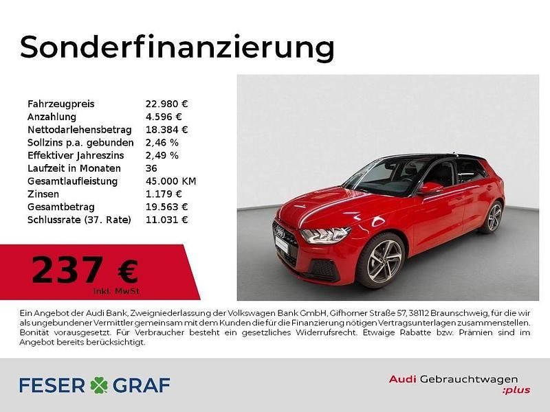 Progressivrot metallic Gebraucht 2025 Audi A1 Sportback Advanced Plus Kleinwagen | 22.980 € (Guter Preis) - Bild 1/1