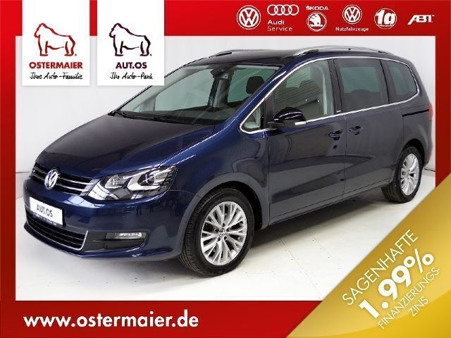 Blau metallic Gebraucht 2012 VW Sharan Comfortline Van / Kleinbus | 18.980 € (Teuer) - Bild 1/4