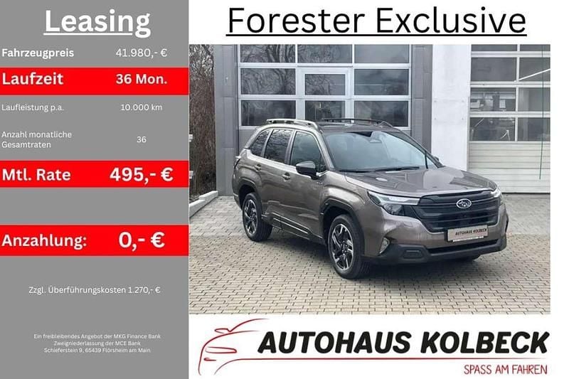 Neu Subaru Forester Exclusive+ 136 PS (100 kW) 2026 Brilliant bronze metallic SUV