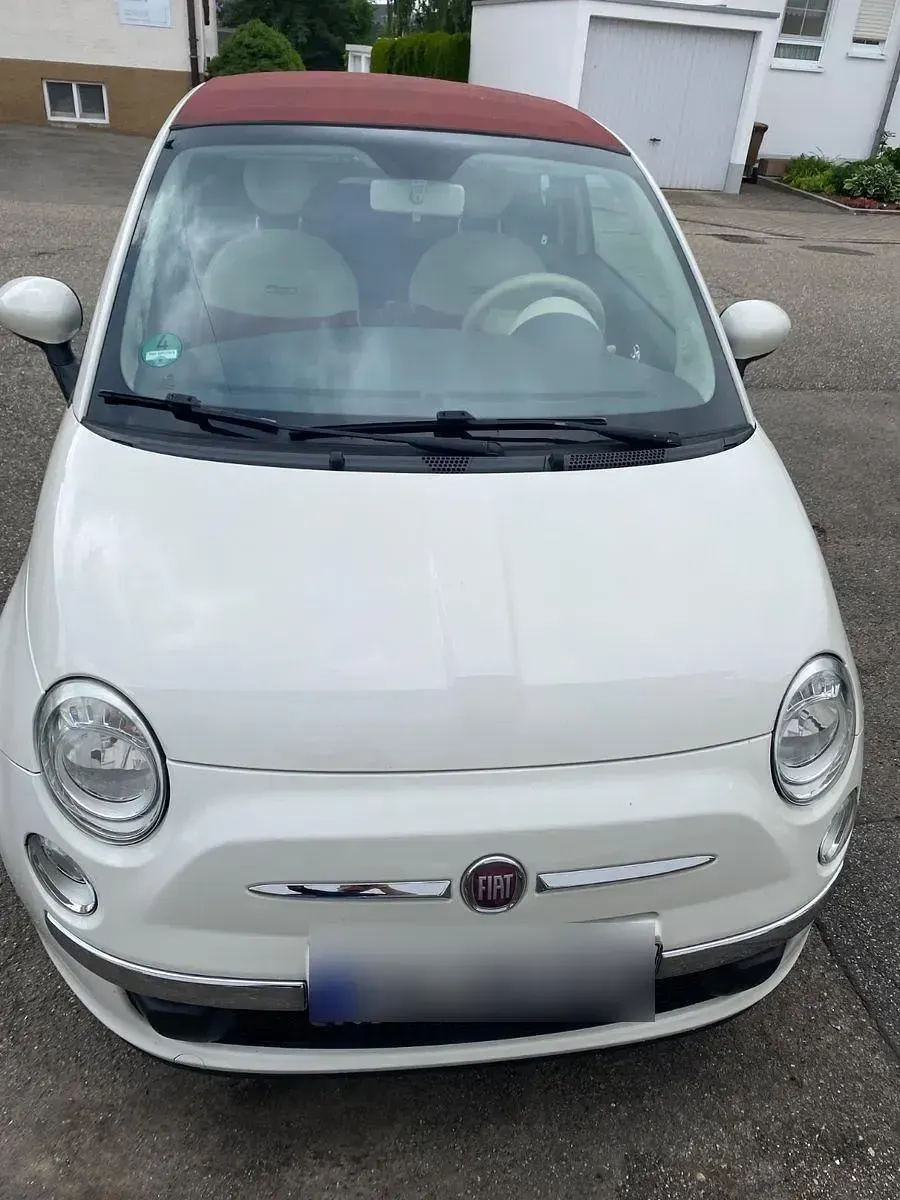 Gebraucht Fiat 500C Lounge 69 PS (50 kW) 2010 Weiß Cabrio
