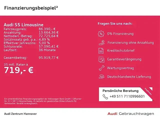 Gebraucht Audi S5 Sport 367 PS (269 kW) 2026 Firmamentblau metallic Limousine