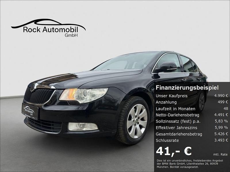 Schwarz Gebraucht 2009 Skoda Superb Ambition Limousine | 4.990 € (Fairer Preis) - Bild 1/4