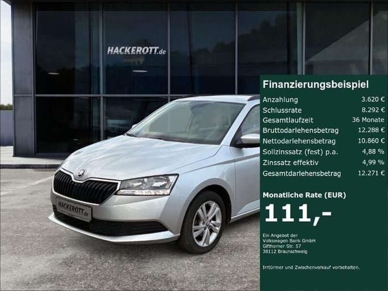 Silber Gebraucht 2022 Skoda Fabia Ambition Kleinwagen | 14.480 € (Fairer Preis) - Bild 1/4
