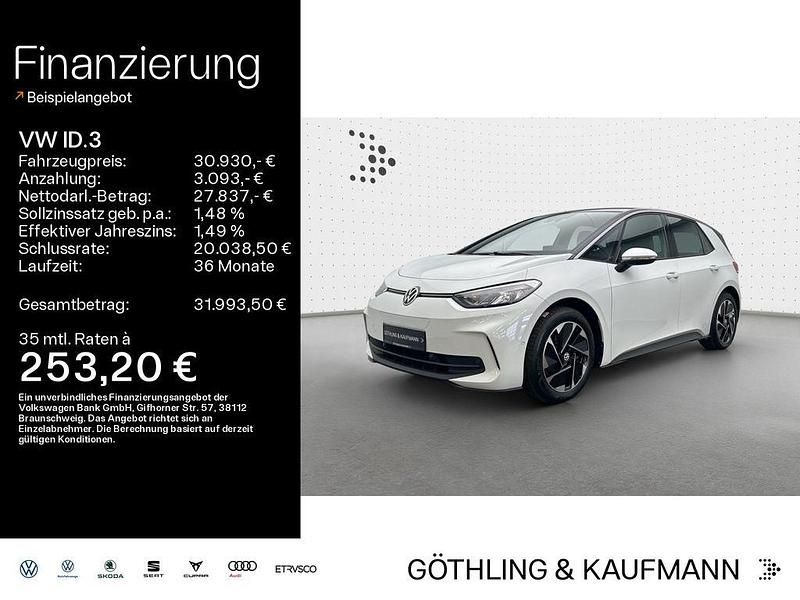Gletscherweiß metallic Gebraucht 2024 VW ID.3 Comfortline Kleinwagen | 30.930 € (Fairer Preis) - Bild 1/4