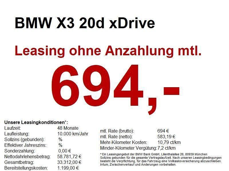 Neu BMW X3 Sport Line 197 PS (144 kW) 2025 Weiß SUV
