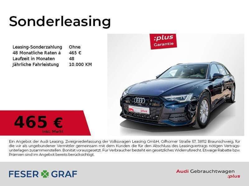 Firmamentblau metallic Gebraucht 2024 Audi A6 Advanced Plus Kombi | 49.990 € - Bild 1/4