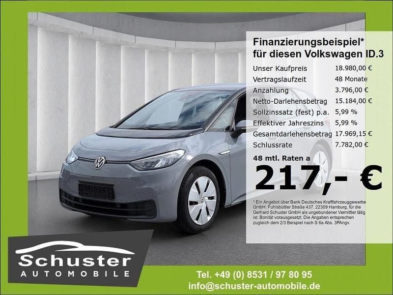 Grau Gebraucht 2022 VW ID.3 Pure Kleinwagen | 18.980 € (Guter Preis) - Bild 1/4