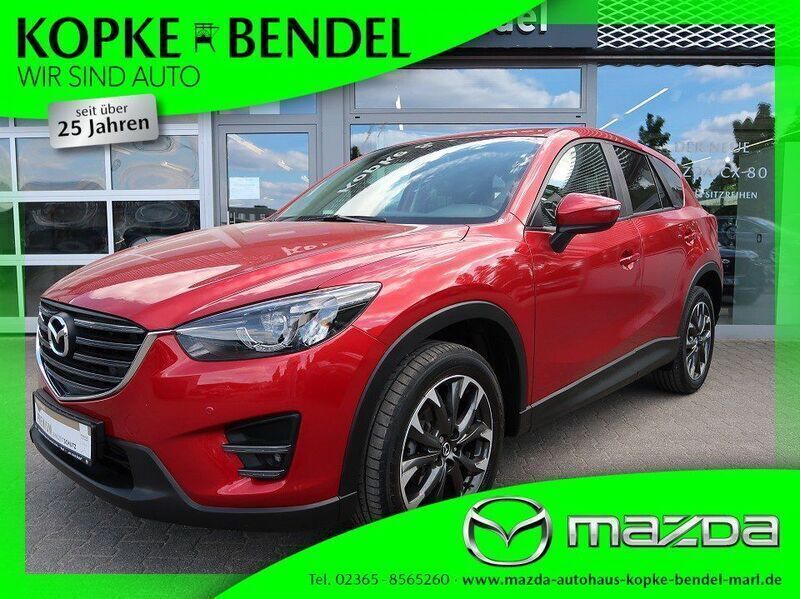 Rubinrot metallic (metallic) Gebraucht 2017 Mazda CX-5 SUV | 18.420 € (Fairer Preis) - Bild 1/4