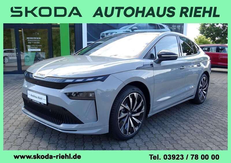Steelgrau Neu 2025 Skoda Enyaq iV SportLine SUV | 51.980 € (Guter Preis) - Bild 1/4