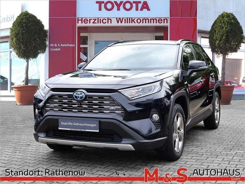 Tiefschwarz mica metallic Gebraucht 2020 Toyota RAV4 Hybrid Lounge SUV | 23.990 € (Guter Preis) - Bild 1/4