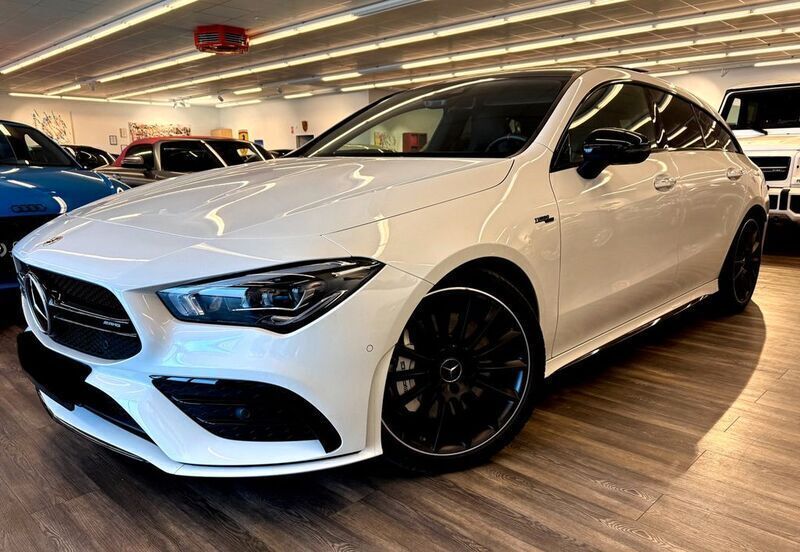 Weiß Gebraucht 2021 Mercedes CLA35 AMG Shooting Brake AMG Kombi | 39.800 € (Fairer Preis) - Bild 1/4