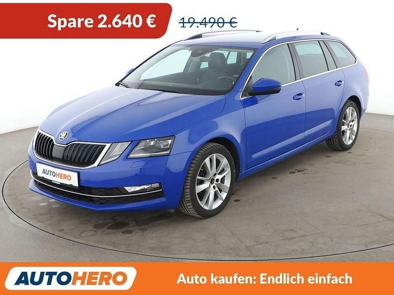 Gebraucht Skoda Octavia Premium Edition 150 PS (110 kW) 2019 Blau Kombi