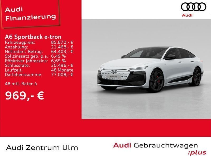 Weiß Gebraucht 2025 Audi A6 e-tron Sport Limousine | 85.870 € (Superpreis) - Bild 1/4