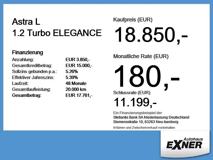 Brugt Opel Astra Elegance 131 HK (96 kW) 2023 Hvid Sedan