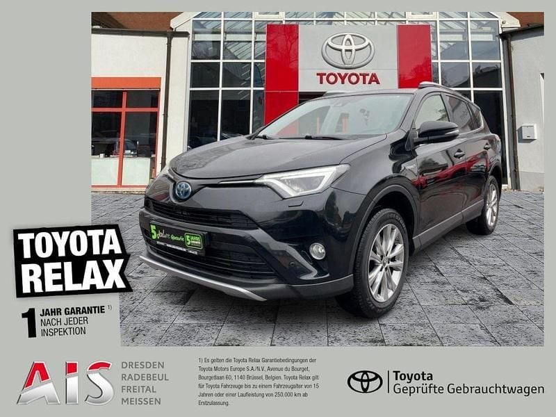 Mysticschwarz mica (metallic) Gebraucht 2017 Toyota RAV4 Hybrid Edition-S SUV | 19.650 € (Fairer Preis) - Bild 1/3