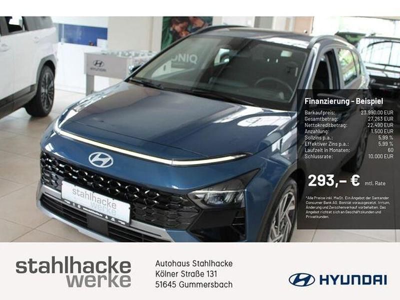Blau Neu 2025 Hyundai Bayon Trend SUV | 23.990 € (Fairer Preis) - Bild 1/4