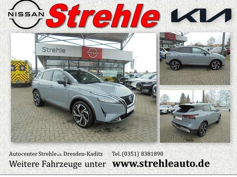 Ceramic grey p/black m Gebraucht 2021 Nissan Qashqai Tekna+ SUV | 27.950 € (Fairer Preis) - Bild 1/4