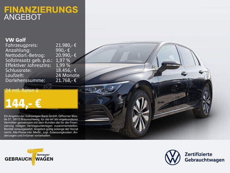 Gebraucht VW Golf VIII Move 131 PS (96 kW) 2024 Andere farbe Kleinwagen