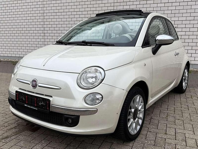 Funk white Gebraucht 2010 Fiat 500 Lounge Cabrio | 5.490 € (Fairer Preis) - Bild 1/4