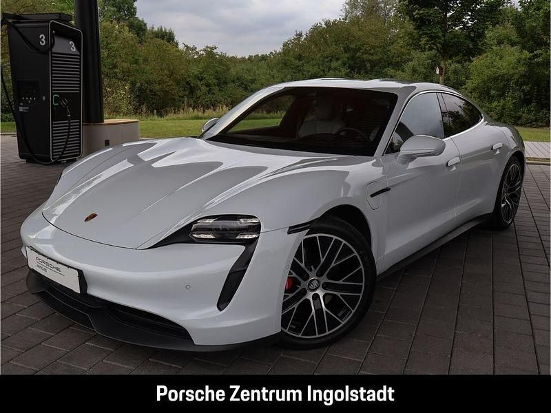 Carraraweißmetallic Gebraucht 2022 Porsche Taycan 4S Limousine | 69.780 € (Guter Preis) - Bild 1/4