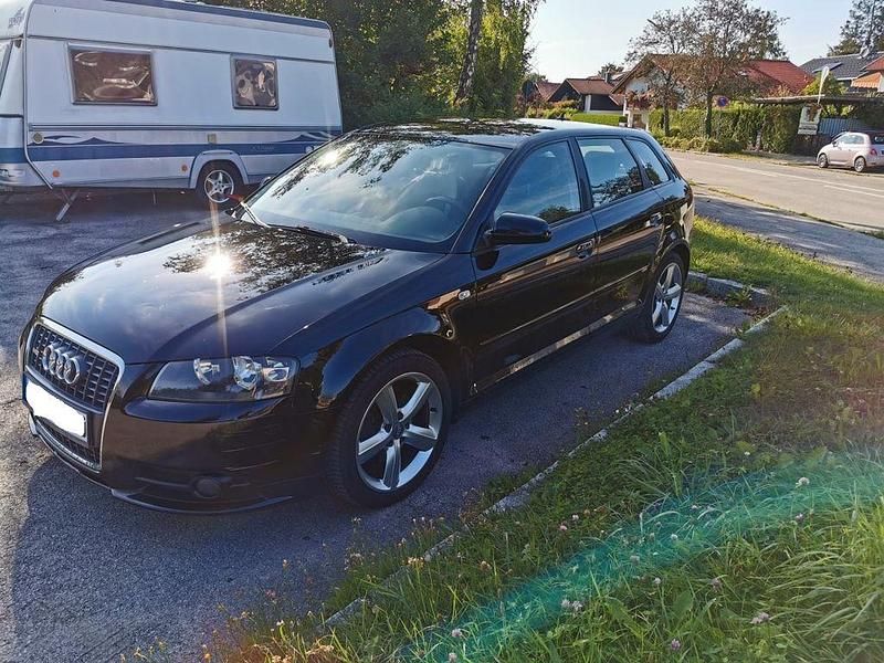 Schwarz Gebraucht 2007 Audi A3 Sportback S-Line Limousine | 3.199 € (Guter Preis) - Bild 1/4