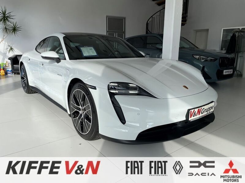 Weiss Gebraucht 2022 Porsche Taycan Limousine | 68.860 € (Fairer Preis) - Bild 1/4
