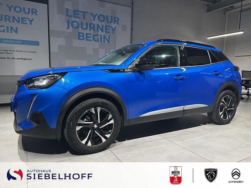 Vertigo blau Gebraucht 2022 Peugeot e-2008 Allure SUV | 17.780 € (Guter Preis) - Bild 1/4