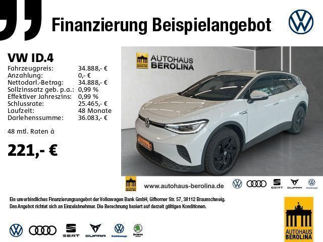 Gletscherweiß metallic Gebraucht 2023 VW ID.4 Pro Performance SUV | 35.950 € (Fairer Preis) - Bild 1/4
