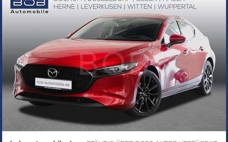Rot Gebraucht 2024 Mazda 3 Exclusive Limousine | 27.370 € (Fairer Preis) - Bild 1/4