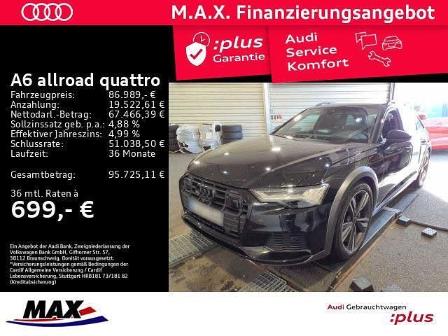 Mythosschwarz metallic Gebraucht 2025 Audi A6 Allroad Ambiente Kombi | 86.989 € - Bild 1/3