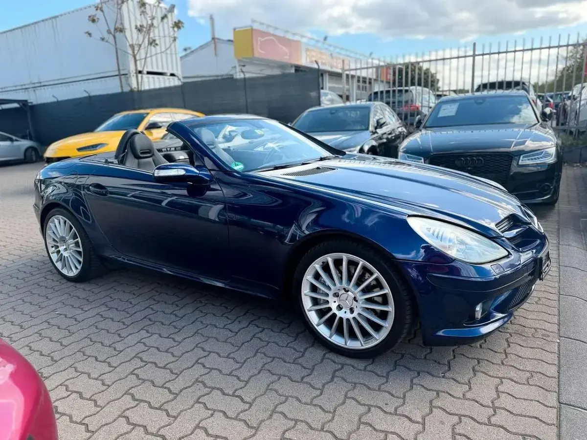 Gebraucht Mercedes SLK350 AMG 272 PS (200 kW) 2006 Blau Cabrio