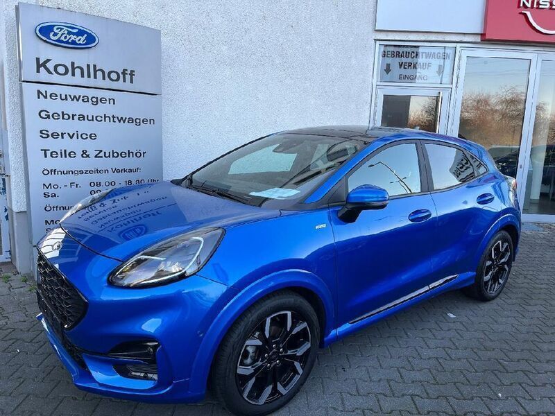 Dynamicblau metallic (metallic) Gebraucht 2021 Ford Puma ST-Line X Coupé | 21.470 € (Fairer Preis) - Bild 1/4