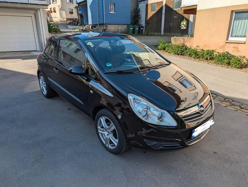 Schwarz Gebraucht 2007 Opel Corsa Limousine | 2.500 € (Fairer Preis) - Bild 1/4