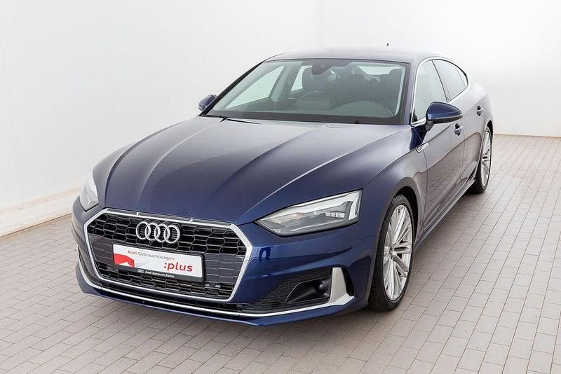 Gebraucht Audi A5 Sportback Advanced Plus 150 PS (110 kW) 2022 Navarrablau metallic Kleinwagen