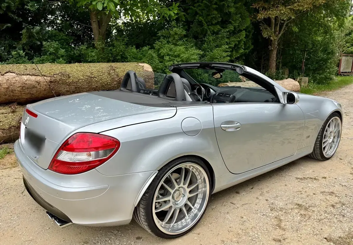 Gebraucht Mercedes SLK350 272 PS (200 kW) 2005 Silber Cabrio