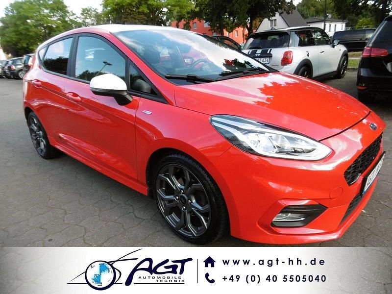 Rot Gebraucht 2018 Ford Fiesta ST-Line Kleinwagen | 8.990 € (Guter Preis) - Bild 1/4