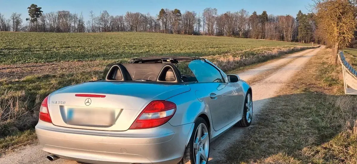 Gebraucht Mercedes SLK350 272 PS (200 kW) 2004 Silber Cabrio