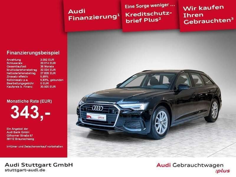 Brillantschwarz Gebraucht 2022 Audi A6 Ambiente Kombi | 31.920 € (Superpreis) - Bild 1/2