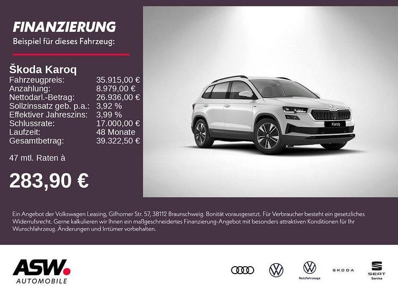 Moonweiß perleffekt Neu 2025 Skoda Karoq Tour SUV | 35.915 € (Fairer Preis) - Bild 1/4
