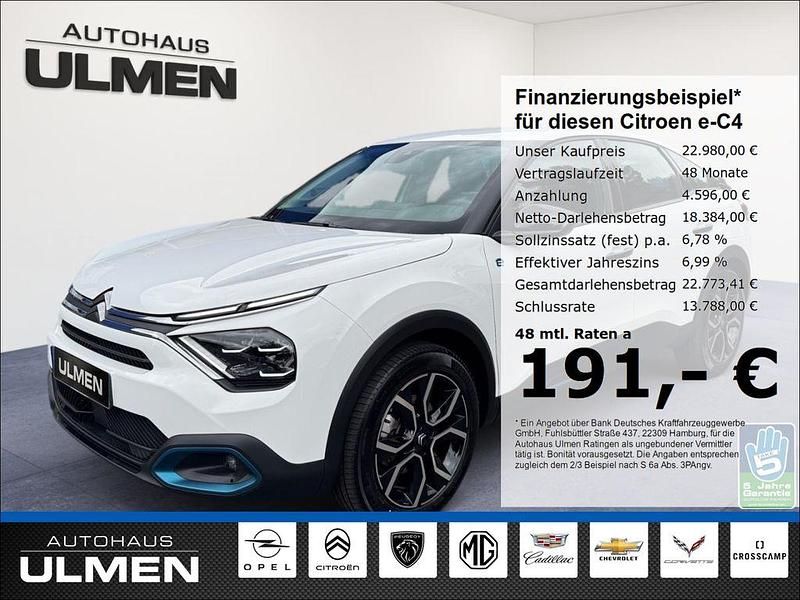 Weiss Gebraucht 2023 Citroën e-C4 Feel Limousine | 22.980 € (Etwas zu teuer) - Bild 1/4