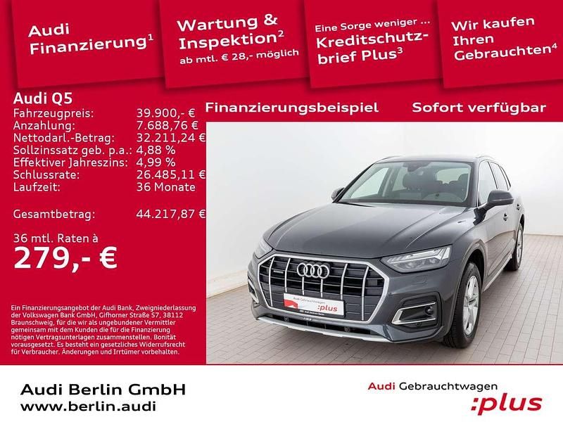 Manhattangrau metallic Gebraucht 2022 Audi Q5 Advanced Plus SUV | 39.900 € (Fairer Preis) - Bild 1/3