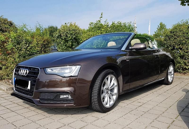 Braun Gebraucht 2014 Audi A5 Cabriolet S-Line Cabrio | 11.900 € (Guter Preis) - Bild 1/4