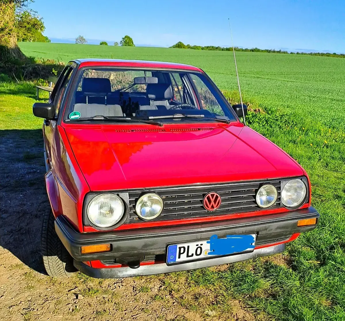 Gebraucht VW Golf II 55 PS (40 kW) 1990 Rot Kleinwagen