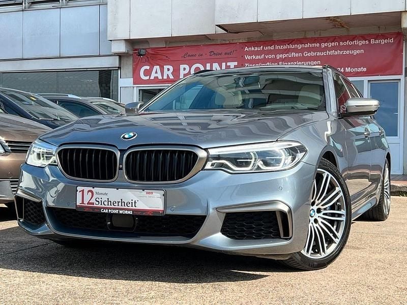 Blau Gebraucht 2018 BMW M550 Performance Limousine | 35.490 € (Guter Preis) - Bild 1/3