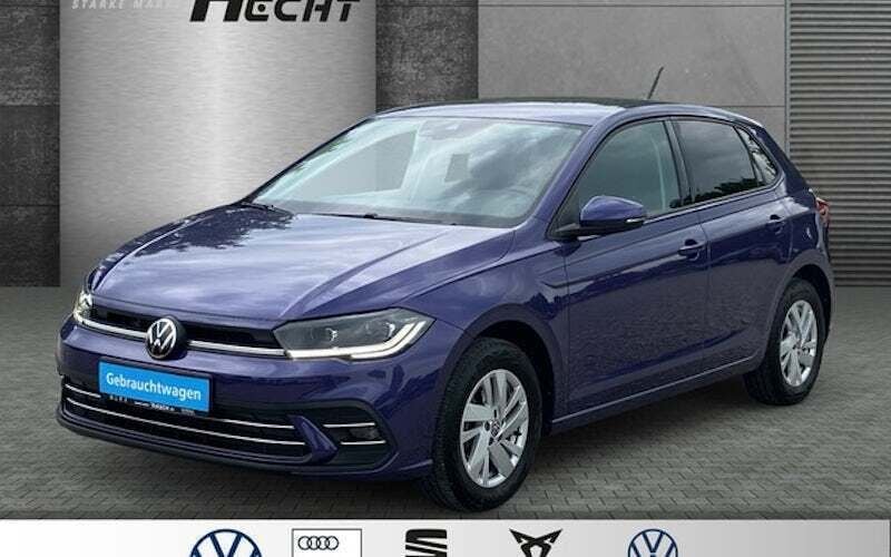 Violett Gebraucht 2022 VW Polo Style Limousine | 16.730 € (Superpreis) - Bild 1/4