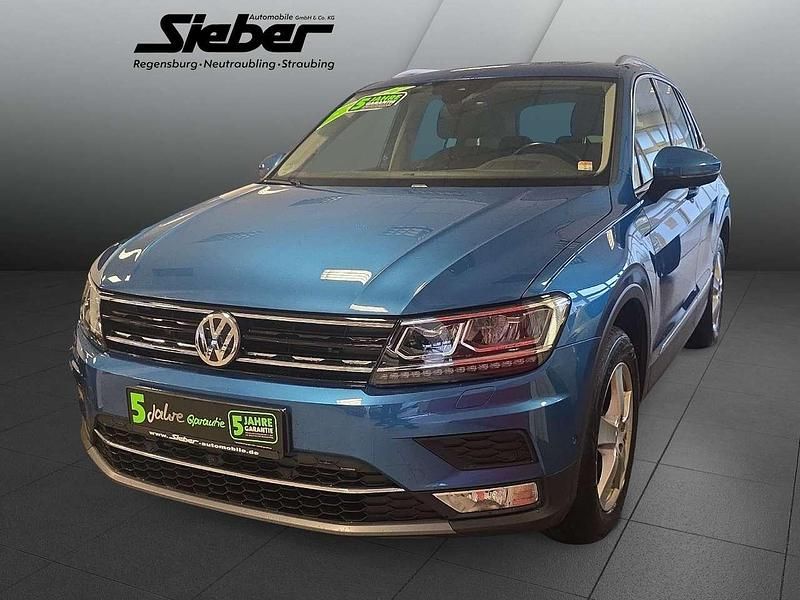 Gebraucht VW Tiguan Highline 190 PS (139 kW) 2016 Caribbean blue metallic SUV