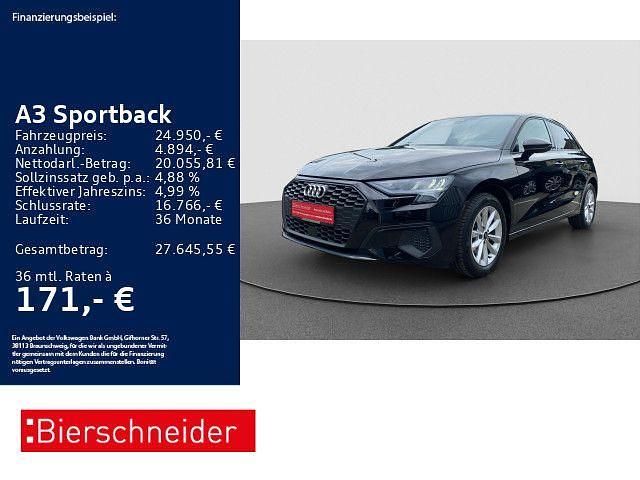 Schwarz Gebraucht 2024 Audi A3 Sportback Business Limousine | 24.950 € (Superpreis) - Bild 1/3