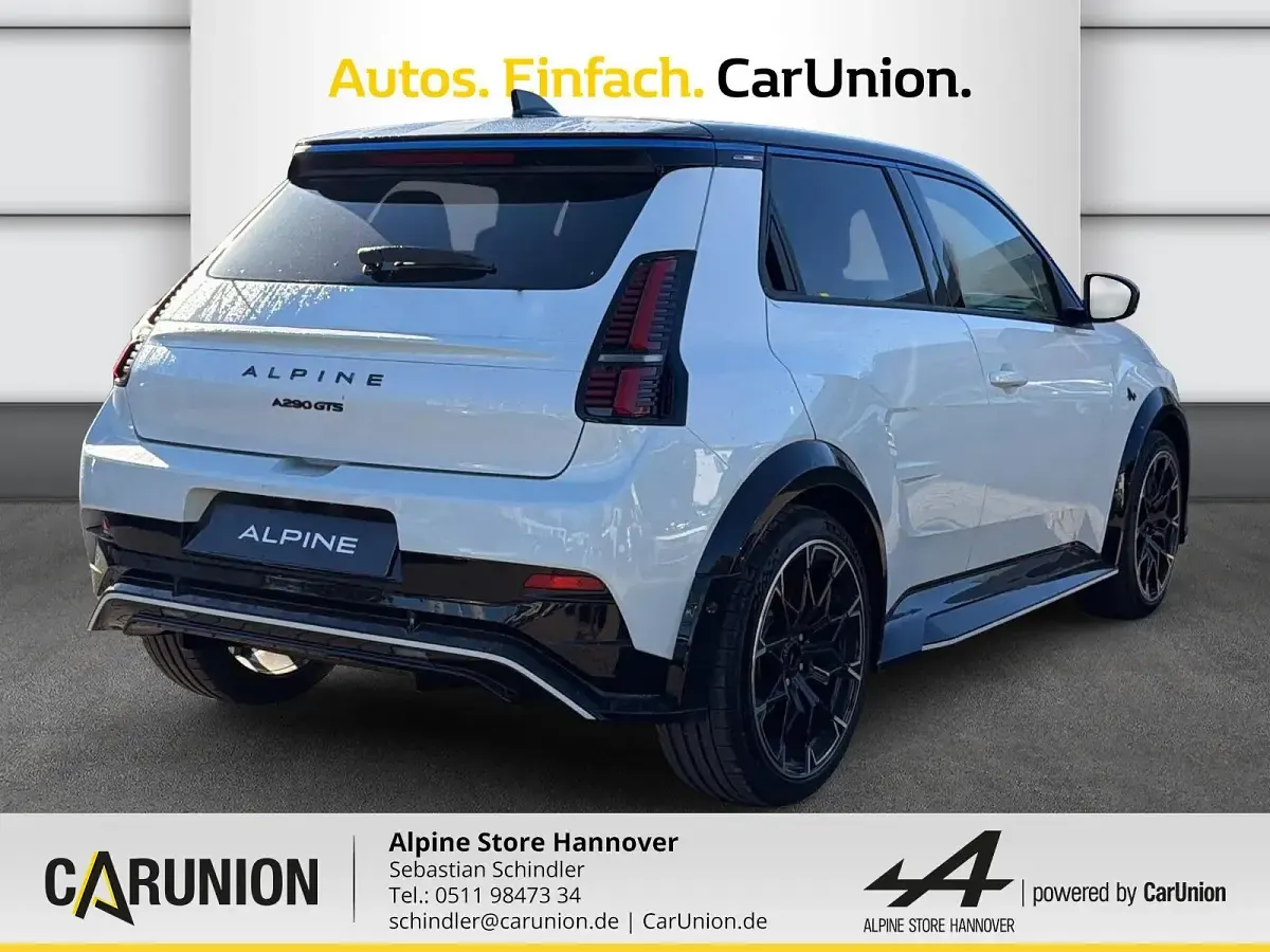 Neu Alpine A290 160 kW (218 PS) 2026 Perlmuttweiß metallic, black pearlschwarz metall Kleinwagen