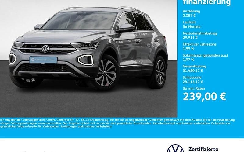 Silber Gebraucht 2024 VW T-Roc Style SUV | 31.998 € (Fairer Preis) - Bild 1/4