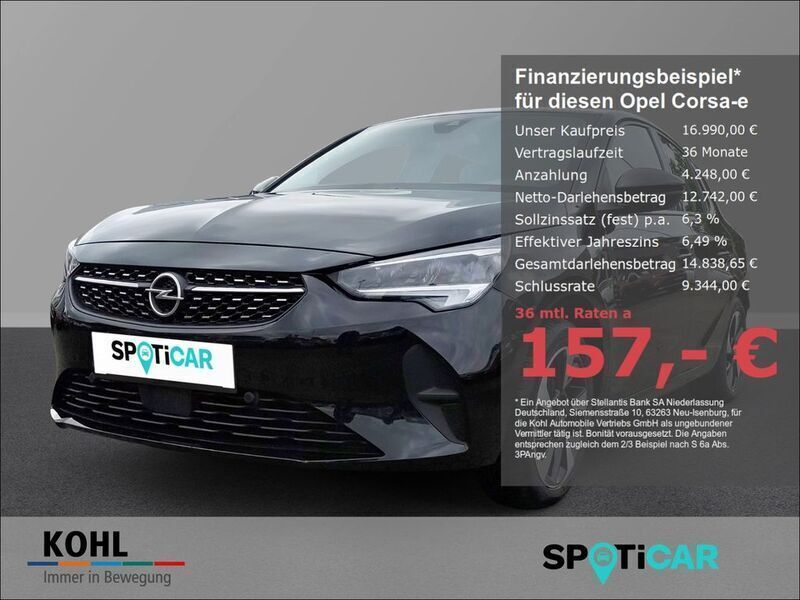 Schwarz Gebraucht 2022 Opel Corsa-e Elegance Kleinwagen | 16.990 € (Fairer Preis) - Bild 1/4
